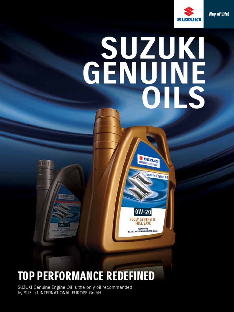 Suzuki Genuine Oils | Motor Oil | Mechanical Engineering
