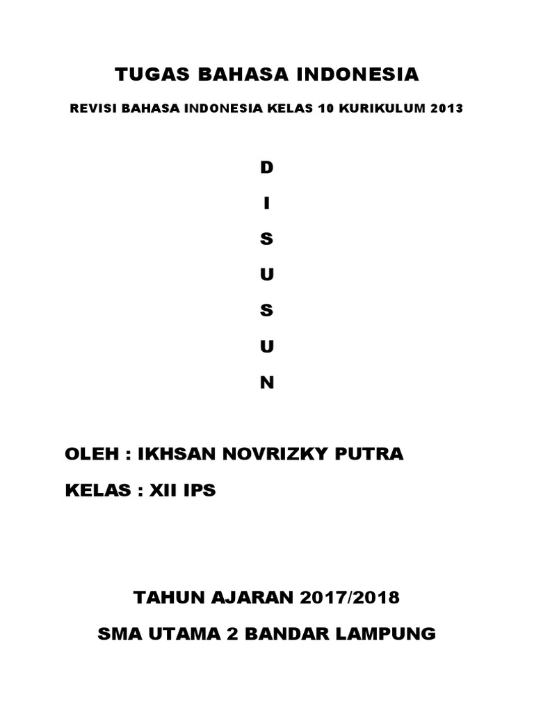 Tugas Bahasa Indonesia 2