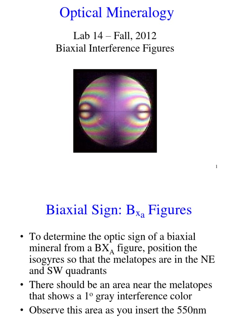 Lab14 Biaxial Interference Figures F12 Download Free Pdf