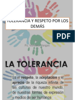 Tolerancia y Respeto Por Los Demás