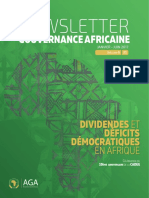 Dividendes et Deficits Democratique en Afrique - Newsletter Gouvernance Africaine - Jan-Juin 2017