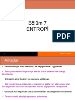 BÖLÜM 6 Termodinamiğin 2. Yasa Analizi