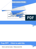 Blue Pleated Shape On The White Background PowerPoint Templates Widescreen