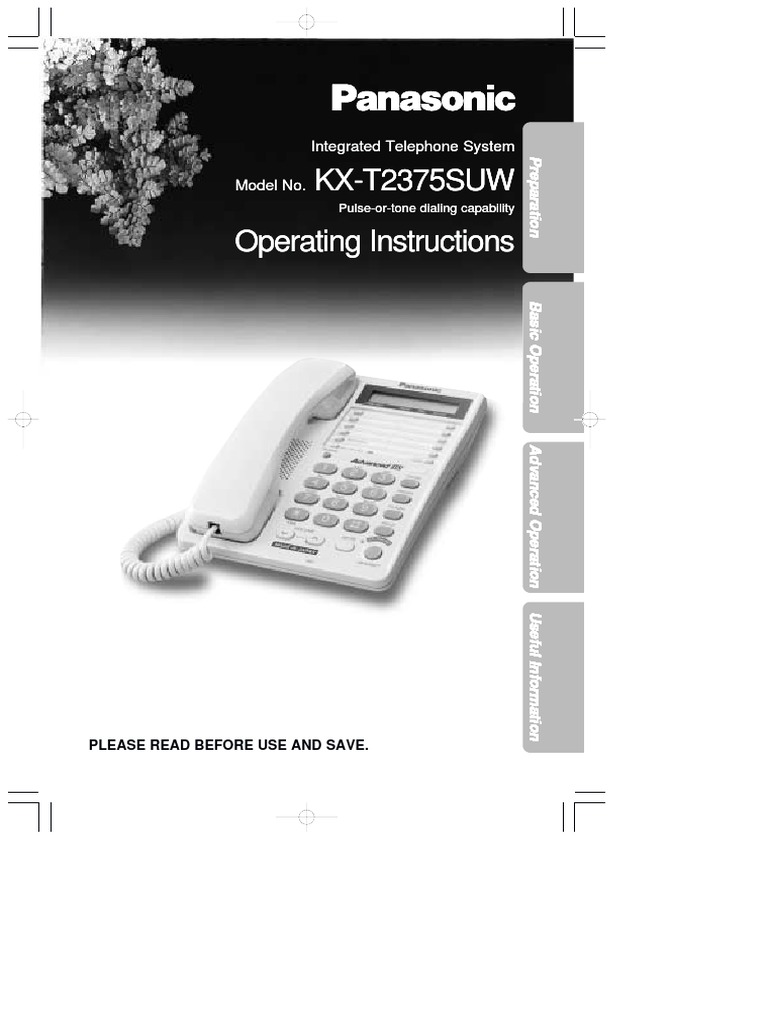 Panasonic KXT2375 User Manual.pdf