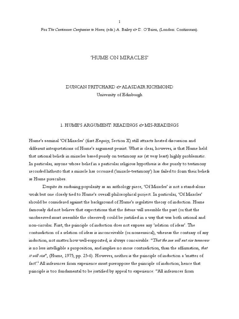 David hume of miracles pdf image