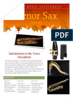 Tenor Saxophone Assingment