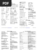 Algebra Cheat Sheet Reduced