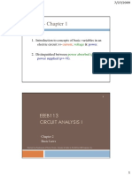 Recap - Chapter 1: EEEB113 Circuit Analysis I
