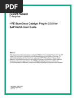 HPE StoreOnce Catalyst Plug in 2.0.0 for SAP HANA User Guide EH991-10567 HANA UserGuide