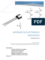 Informe de Analogicas