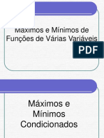 Funções de várias variáveis e restrições