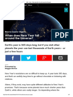 BBC - Earth - When Does New Year Fall Around The Universe