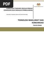 DSKP Teknologi Maklumat Dan Komunikasi KSSR PKhas Masalah Pembelajaran Tahun 6