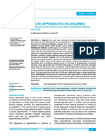 Acute Appendicitis in Children PDF
