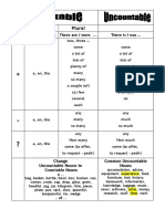 Countable and Uncountable Nouns