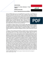 Documento de Posición Oficial Irak Armas