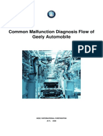 Common Malfunction Diagnosis Flow of Geely Automobile PDF