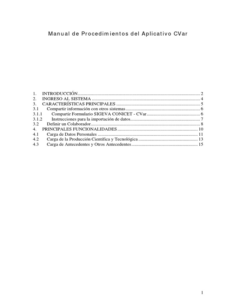 Manual Procedimientos CVar PDF | PDF | Contraseña | Correo electrónico