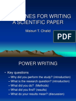 Guidelines For Writing A Scientific Paper