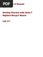 University of Hawaii EE 361L Getting Started With Artix-7 Digilent Basys3 Board Lab 4.1