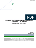 Pruebas Preoperativas en Subestaciones de Transmisión y Distribución