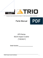 CONO 11-MAR-15 Trio APS 4034 (T4034S-F) Impact Crusher Parts Manual (SN. 284)