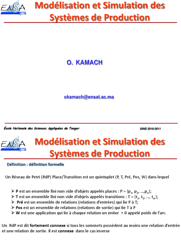 Modélisation des Réseaux de Petri | PDF | Mathématiques discrètes ...