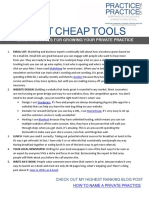 5 Dirt Cheap Tools: Essential Tools For Growing Your Private Practice