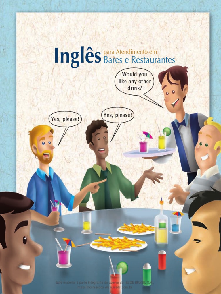 Vocabulário: O restaurante em inglês