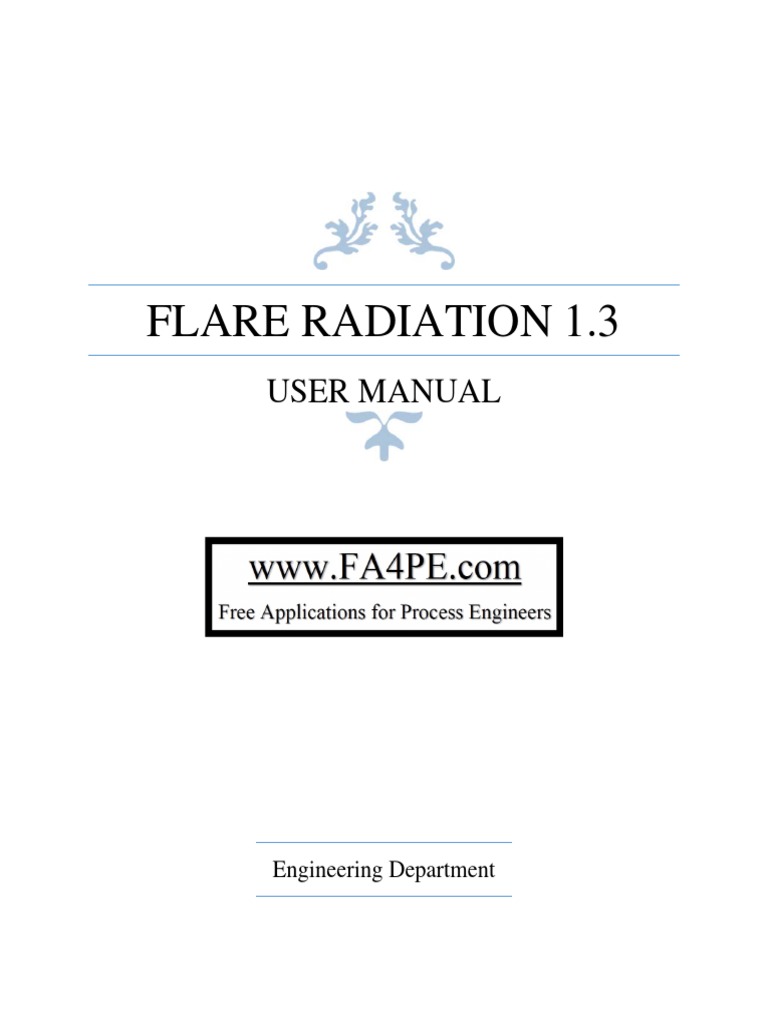Flare Radiation 1.3: User Manual | PDF | Default (Computer Science) | Software