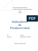 Indicadores de Productividad