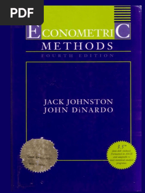 Jack Johnston John Dinardo Econometric Methods Fourth Edition Autocorrelation Autoregressive Model