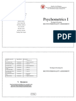 Psychometrics Testing Scoring