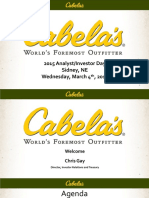 CAB Cabelas 2015 Analyst Investor Day Final Print