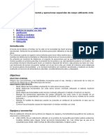 Medida Distancia Horizontal y Operaciones Especiales Campo Utilizando Cinta