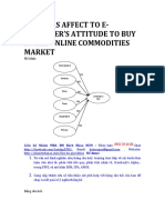 Factors Affect To E-Consumer's Attitude To Buy in The Online Commodities Market