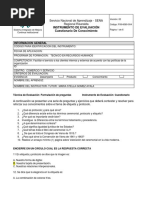 Cuestionario Etiqueta y Protocolo
