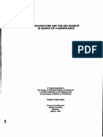 Architecture and the Art Museum in Search of a Significance Thesis - Habib Abou 1990