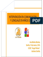 Intervencinencomunicacinylenguajeennioscontea Anamolinamontes Autismosevilla 110512122019 Phpapp01 PDF