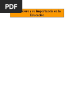 El Folklore y Su Importancia en La Educación