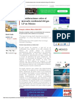 Consideraciones Sobre El Mercado Residencial Del Gas LP en México