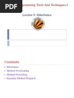 Modern Programming Tools and Techniques-I: Lecture 8: Inheritance