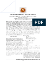 GSM Based Industrial Security System: Abstract: Security and Automation Is A Prime