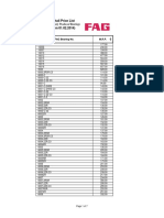 Maximum Retail Price List (Effective From 01.02.2014) : FAG - Indigenously Produced Bearings