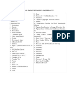 CONTOH DAFTAR BAHAN BERBAHAYA DAN BERACUN DI RS.doc