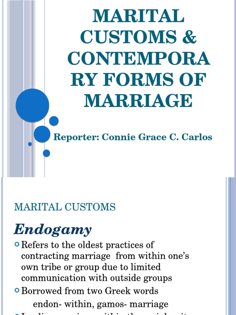 Marital Customs and Modern Marriage Forms | PDF | Marriage | Baptism
