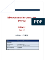 MB0031 - Management Information System - Completed