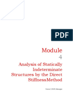Analysis of Statically Indeterminate Structures by The Direct Stiffness Method
