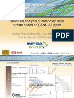 Structural Analysis of Composite Wind Turbine Based On SANDIA Report