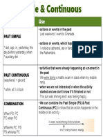 Past Simple and Continuous Uses PDF